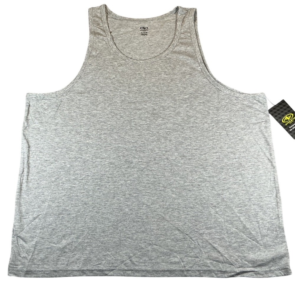 Athletic Works Tank Top Mens XL 46-48 Gray Heather Tri Blend‎ Sleeveless NWT